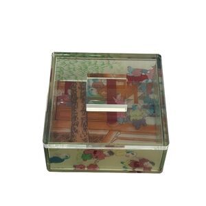 Clear acrylic Decorative Asian budda Trinket box